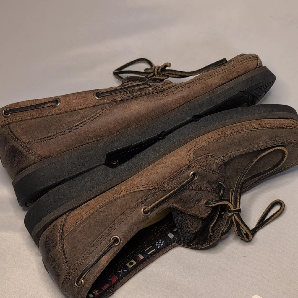 Timberland Brown Suede Boat Shoes Men's Size 9.5